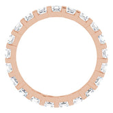14K Rose 1 1/5 CTW Natural Diamond Eternity Band Size 7
